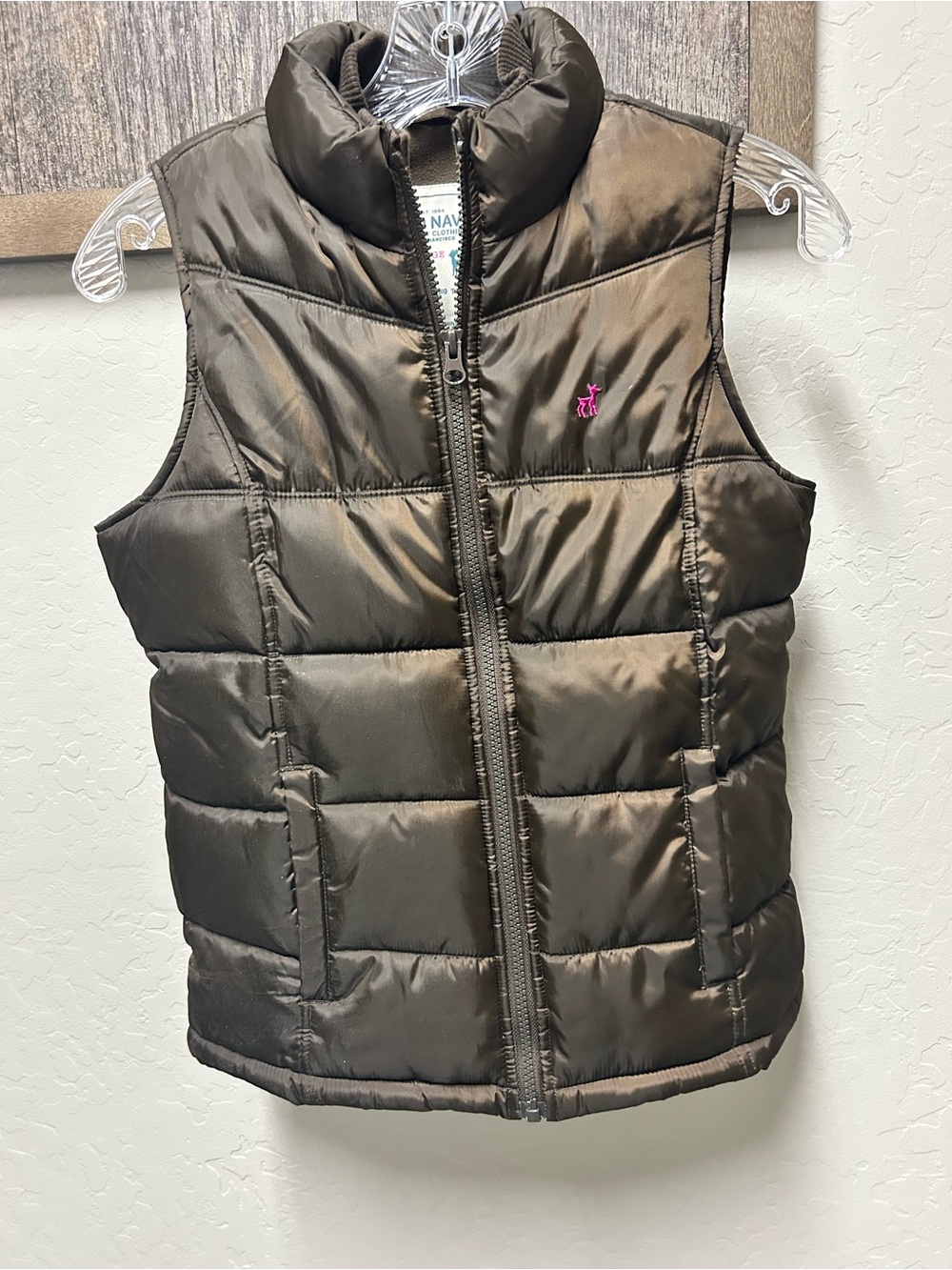 Old Navy youth XL Brown Puffer Vest